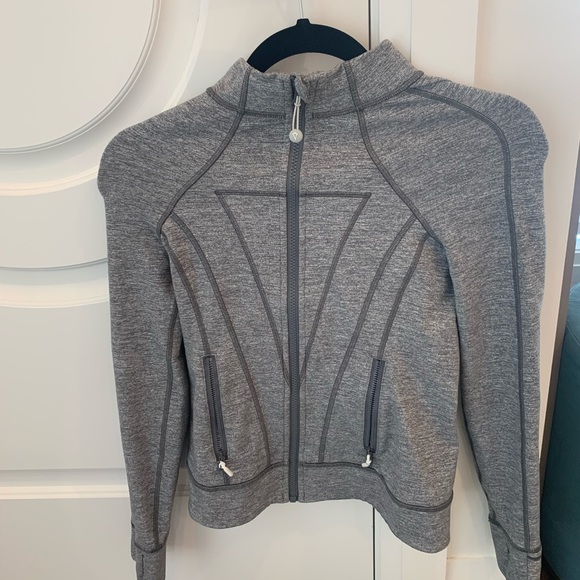 In ivivva gray zip up - Picture 2 of 2